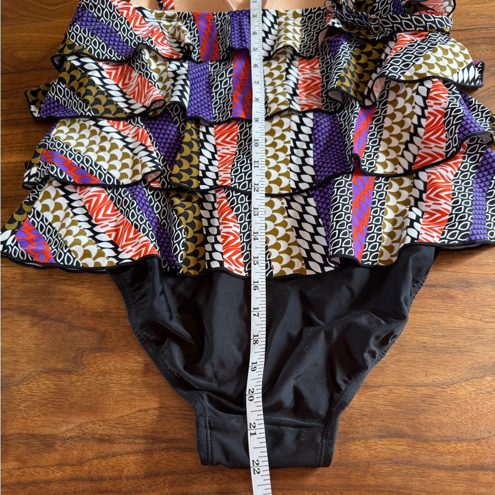 Ceeb Multi Tiered Mock Tankini Style Bathing Suit in EUC, Size 14 - Picture 7 of 10